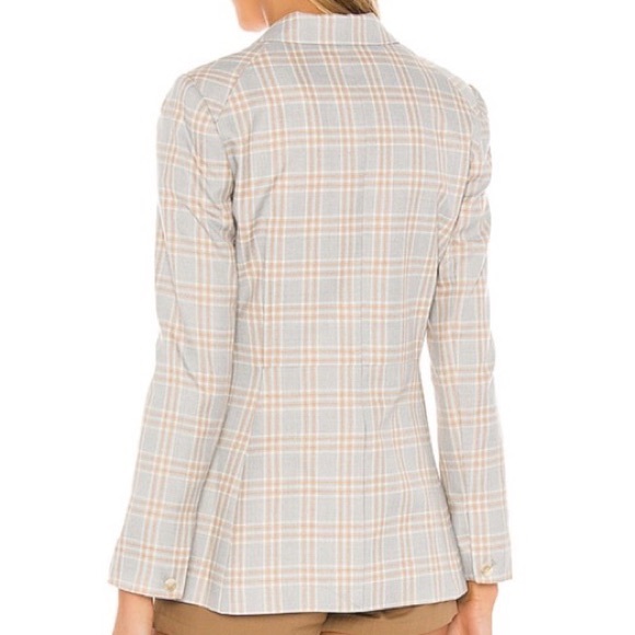 $139 1. STATE 10 Woodland Plaid Blazer Button Satin Revolve Exclusive Suit - Picture 2 of 4